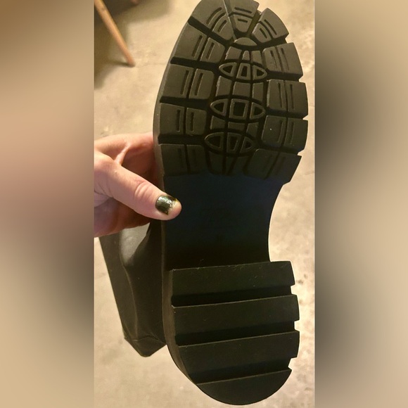 New Zara Black Knee-High Boots. .7” heel. - Picture 6 of 11